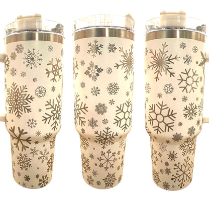 Snowflake Custom Engraved Tumbler