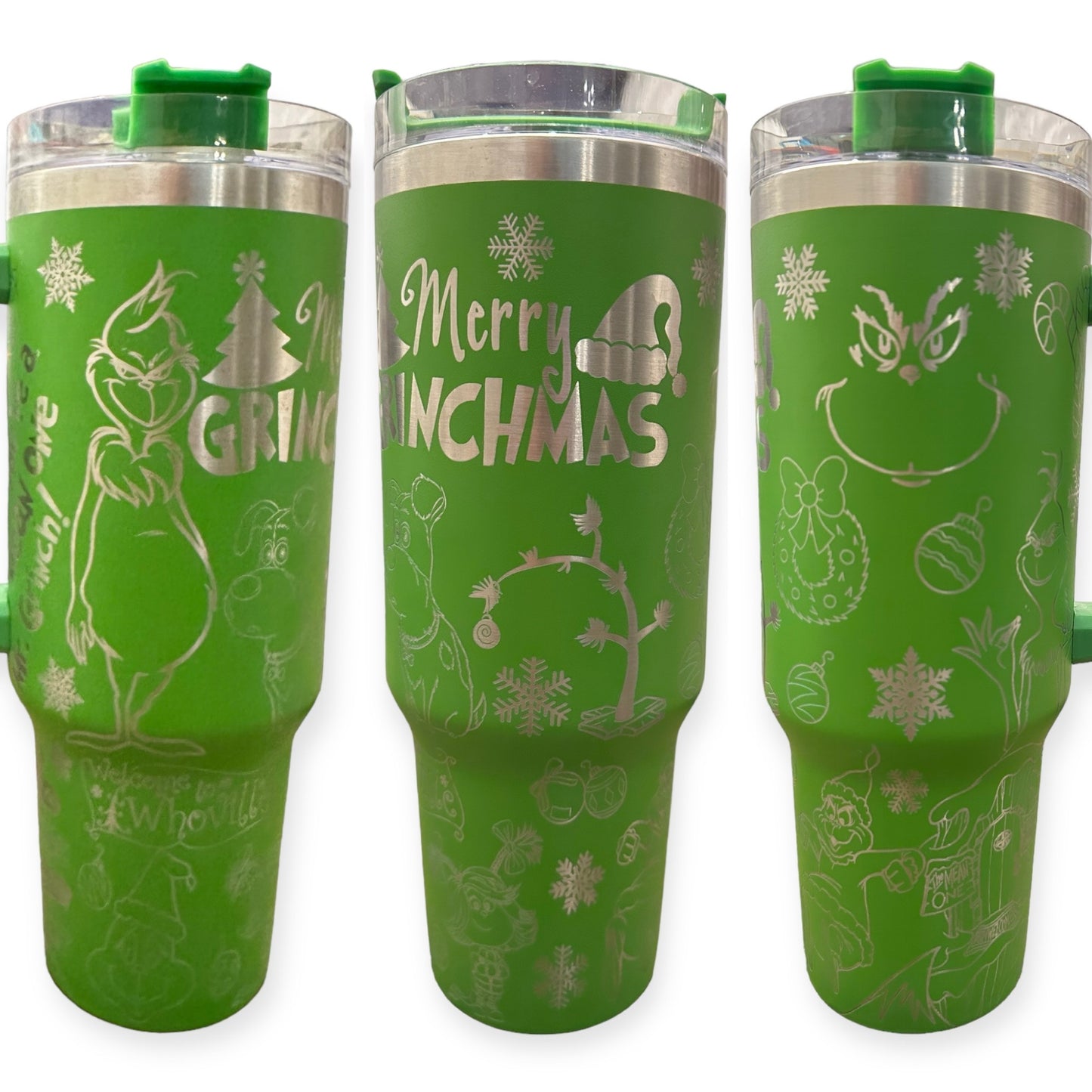 "The Grinch" Custom Engraved Tumbler