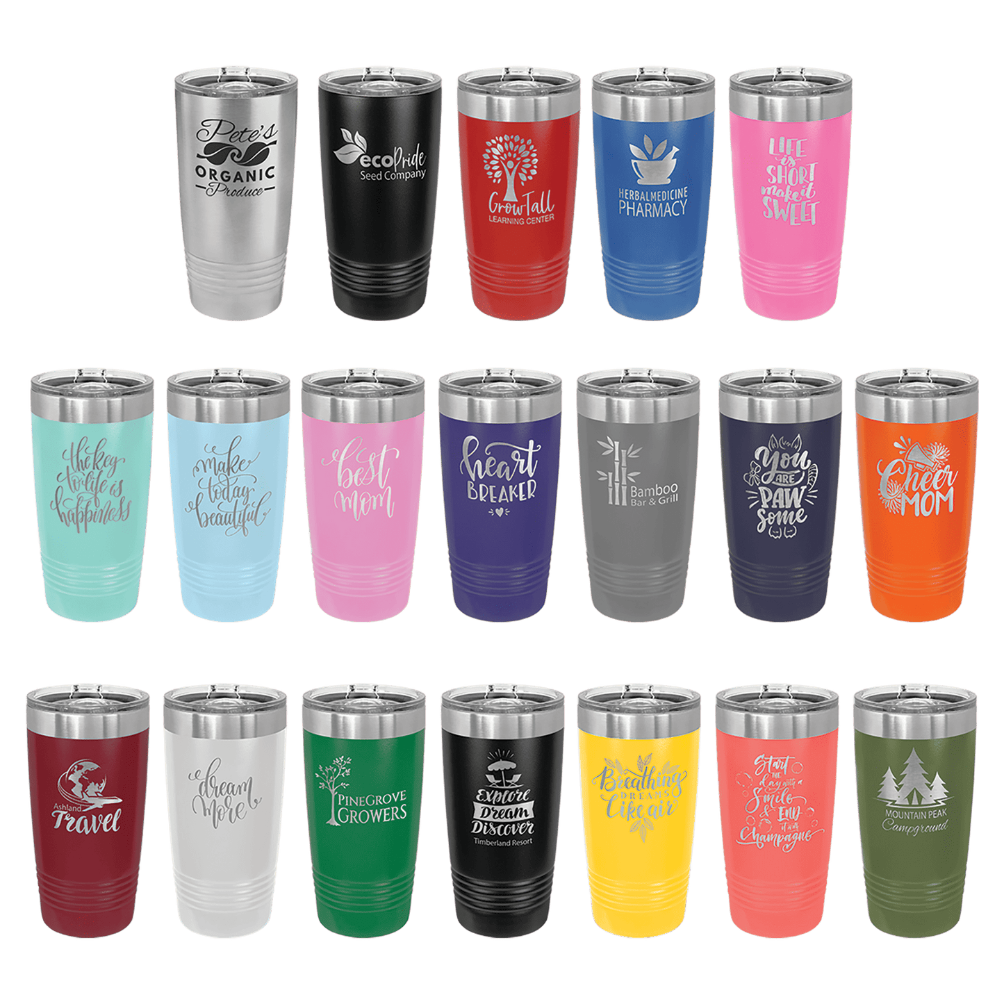 Customized Engraved Tumblers