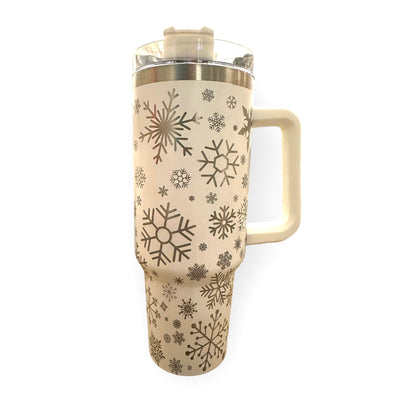 Snowflake Custom Engraved Tumbler