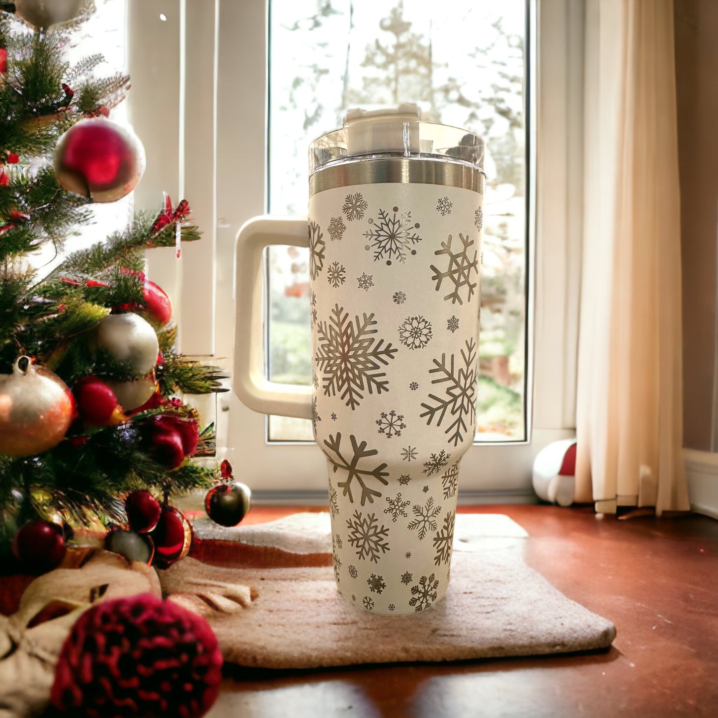 Snowflake Custom Engraved Tumbler